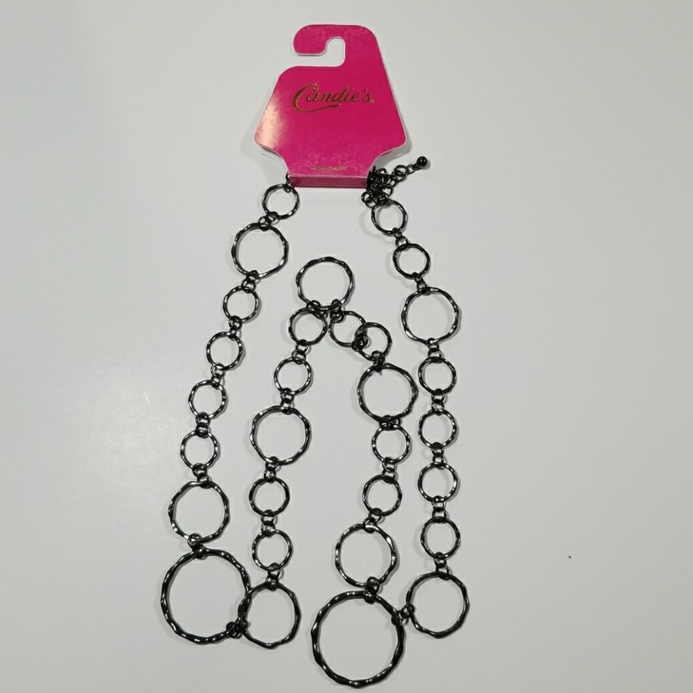 Candies black-silver ring necklace - Picture 4 of 4